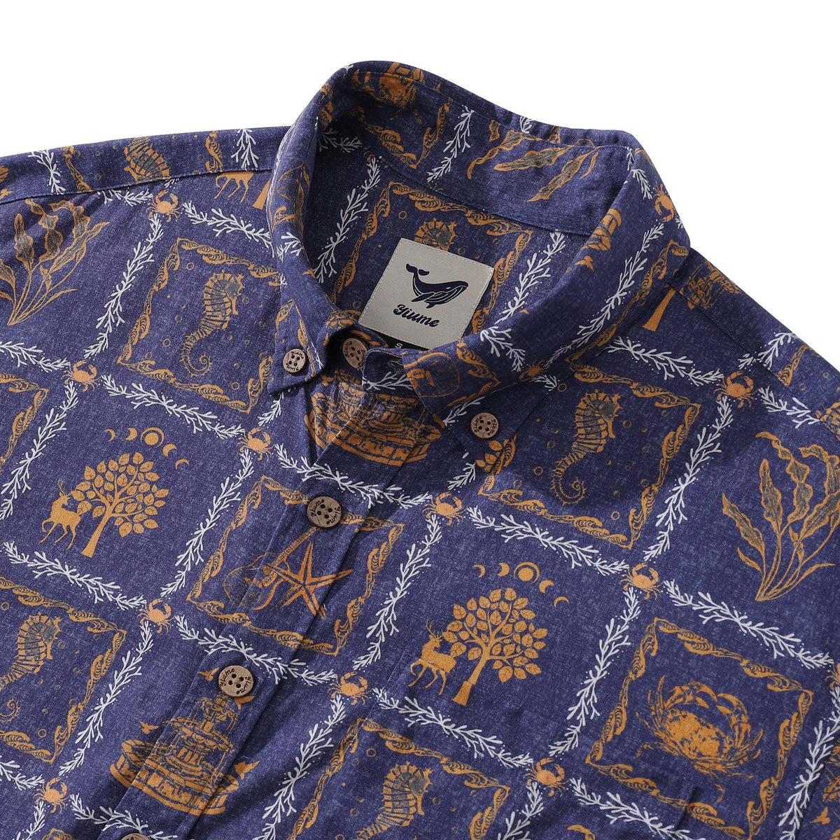 Men's Hawaiian Shirt Cancer Print Tencel™ Button-down Short Sleeve Aloha Shirt The 12 Zodiac Signs By Sherry
